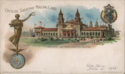 Machinery and Transportation building, Pan American Exposition Postcard
