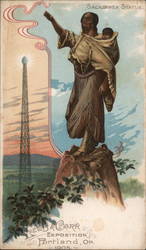 Sacajawea Statue Postcard