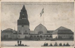 Swedish Building, Pan-Pac Int. Expo, 1915 Postcard