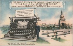 The Giant Typewriter Postcard