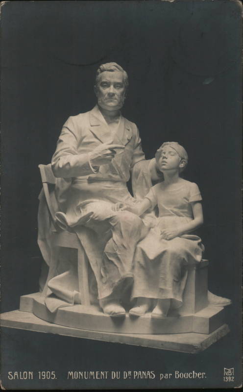 Monument au docteur Panas Plâtre, Alfred Boucher, Nogent-sur-Seine, France