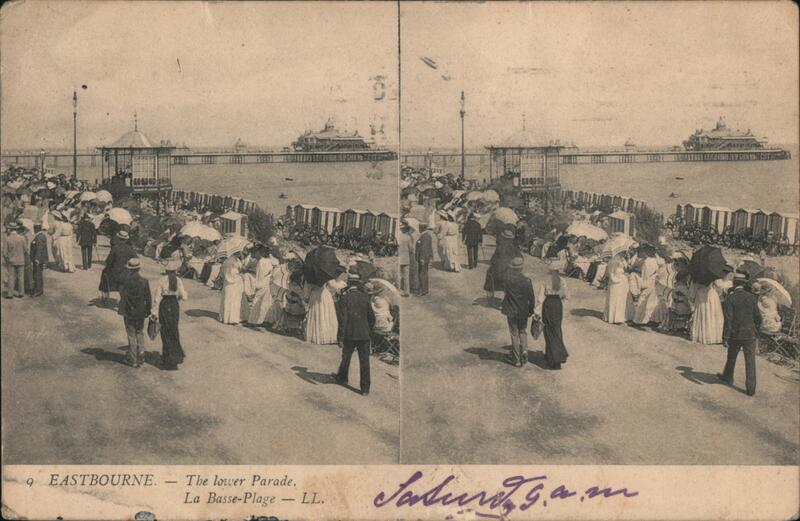 Eastbourne - The lower Parade. La Basse-Plague - LL. United Kingdom