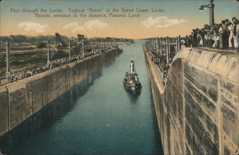 First through the Locks Panama