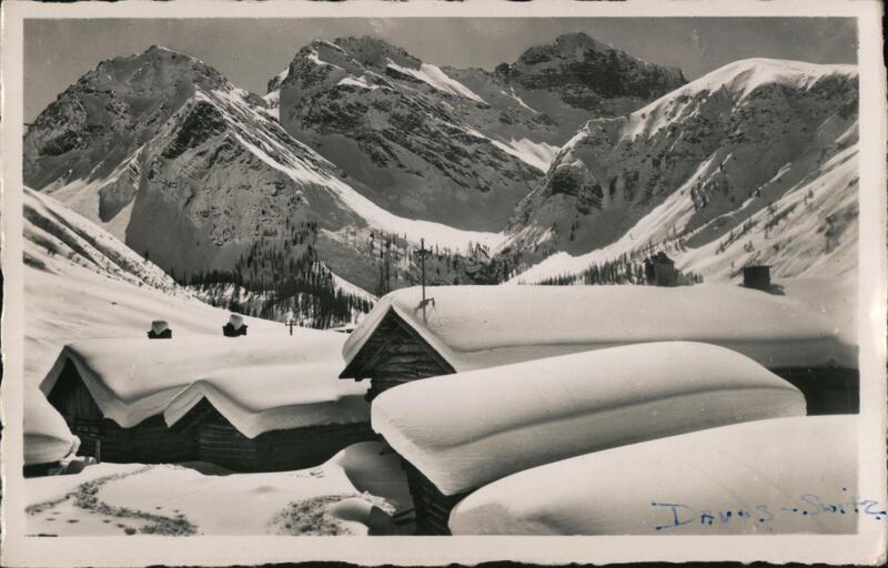 Sertig gegen Mittagshorn Davos Switzerland