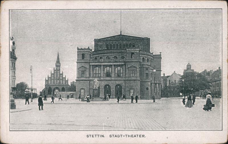 Stettin Stadt Theater Poland Eastern Europe