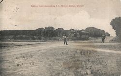 Walmer train approaching 8th Avenue Station Postcard