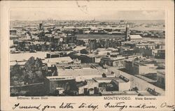 montevideo vista general Postcard