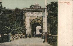 Puerta Isabela II. Postcard