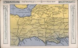 The "Westfield" Road Map Postcard