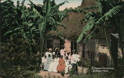A Panama Household, In Their Home Postcard