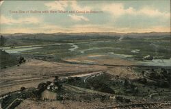 Town Site of Balboa with New Wharf and Canal in distance Postcard