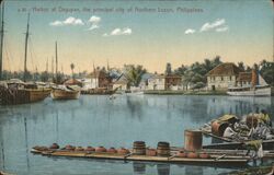 Harbor at Dagupan, the principal city of Northern Luzon Postcard