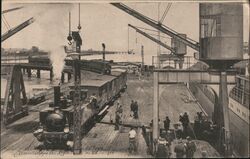 Trompeloup Pauillac Dock/Railroad Yard Postcard
