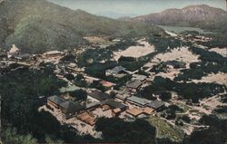 Birdseye-view of the famous Unzen spa, near Nagasaki Postcard