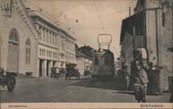 Societeitstraat Soerabaia Postcard