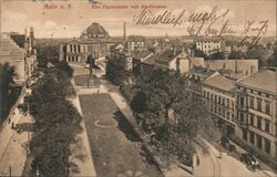 Alte Promenade und Stadttheater Postcard