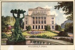 Nacionala Opera. Postcard