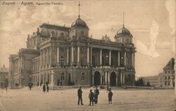 Croatian National Theatre, Zagreb, Croatia Postcard