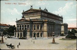 Frankfurt opernhaus Postcard