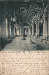 Gruss aus Frankfurt a. M. - Foyer im Opernhaus Postcard
