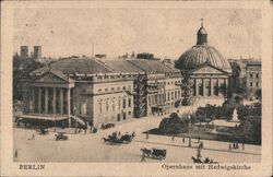 Opernhaus mit Hedwigskirche Postcard