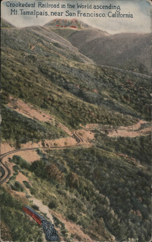 Crookedest Railroad in the World Ascending Mount Tamalpais California