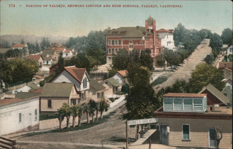 Portion of Vallejo, Showing Lincoln and High Schools California