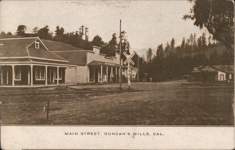 Main Street Duncans Mills California