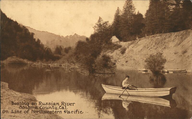 Boating on Russian River Sonoma County, California online of Northwestern Pacific
