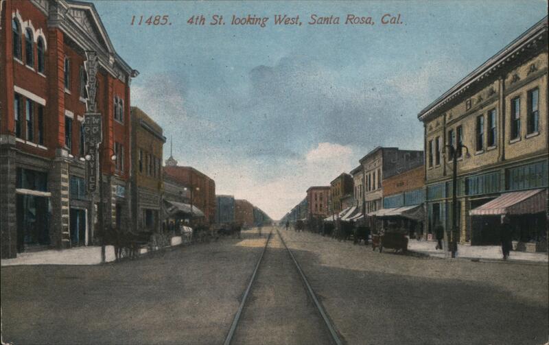 4th St. Looking West Santa Rosa California