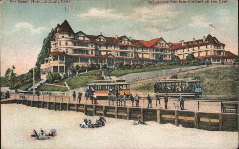 Sea beach hotel at Santa Cruz California