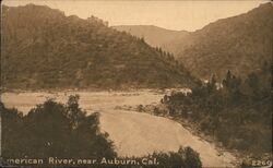 American River, near Auburn, CAL Postcard