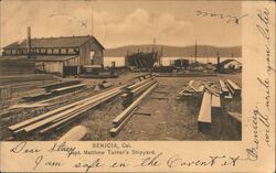 Captain Matthew Turner's Shipyard Postcard