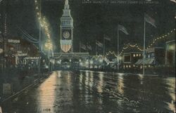 Lower Market Street and ferry Tower Postcard