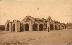 Western Pacific Depot Postcard