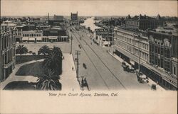 View From Court House Postcard