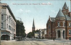 North San Joaquin St. , Channel St. Postcard