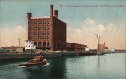 Flour Mills on Water Front Postcard