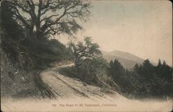 The road to Mt Tamalpais Postcard