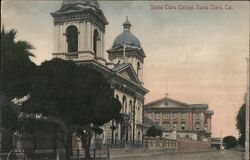 Santa Clara College Postcard