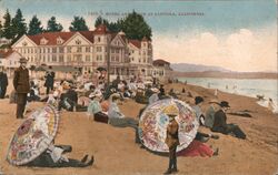 Hotel and Beach Postcard