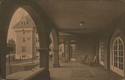 The Veranda - Mary Andrews Clark Home - YWCA Postcard