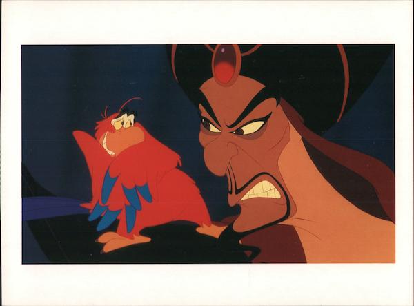 Jafar and Iago - Disney's Aladdin Movie and Television Advertising