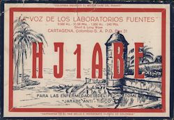 "La Voz de los Laboratorios Fuentes" Large Format Postcard