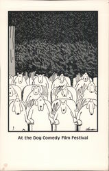 The Far Side: At the Dog Comedy Film Festival Gary Larson Large Format Postcard Large Format Postcard Large Format Postcard