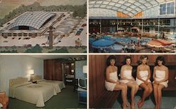 Ambassador Resort Motor Hotel Large Format Postcard