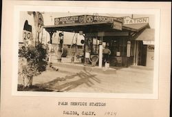 Palm Service Station Original Photograph