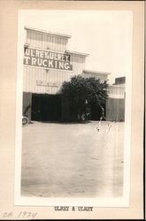 Ulrey & Ulrey Trucking Garage c1924 Trucks Original Photograph Original Photograph Original Photograph