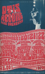 Fillmore Auditorium Otis Redding and His Orchestra Large Format Postcard