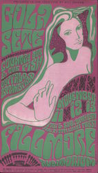 1966 Bola Sete, Country Joe & The Fish, Buffalo Springfield - Fillmore Auditorium San Francisco, CA Performers & Groups Large Fo Large Format Postcard